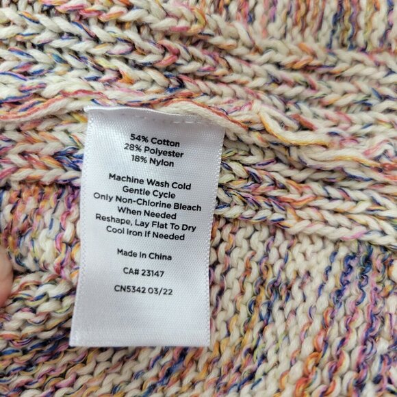 NWT Talbots Multi Colored Mock Neck Sleeveless Marled Knit Sweater Size XS - Picture 11 of 12